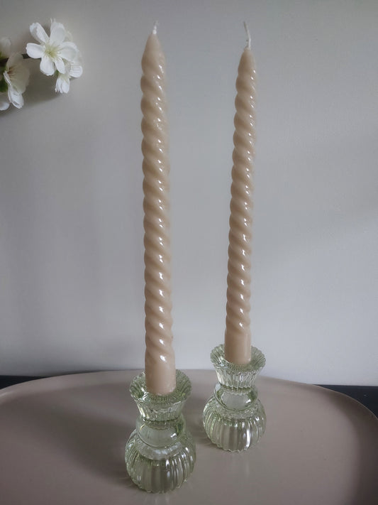 Duo kandelaar Nora - Lichtgroen