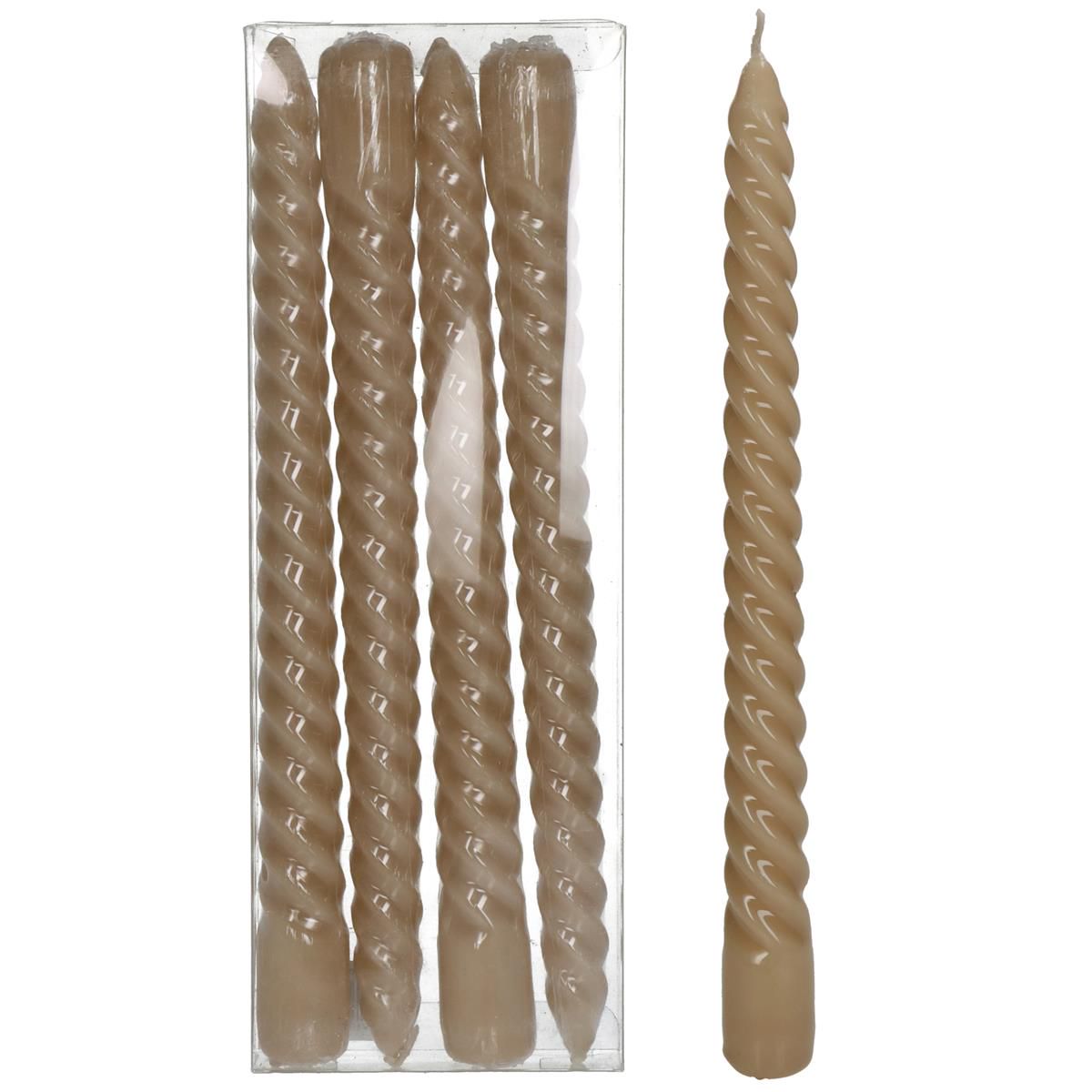 Candle Glossy Wax Beige