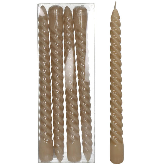Candle Glossy Wax Beige